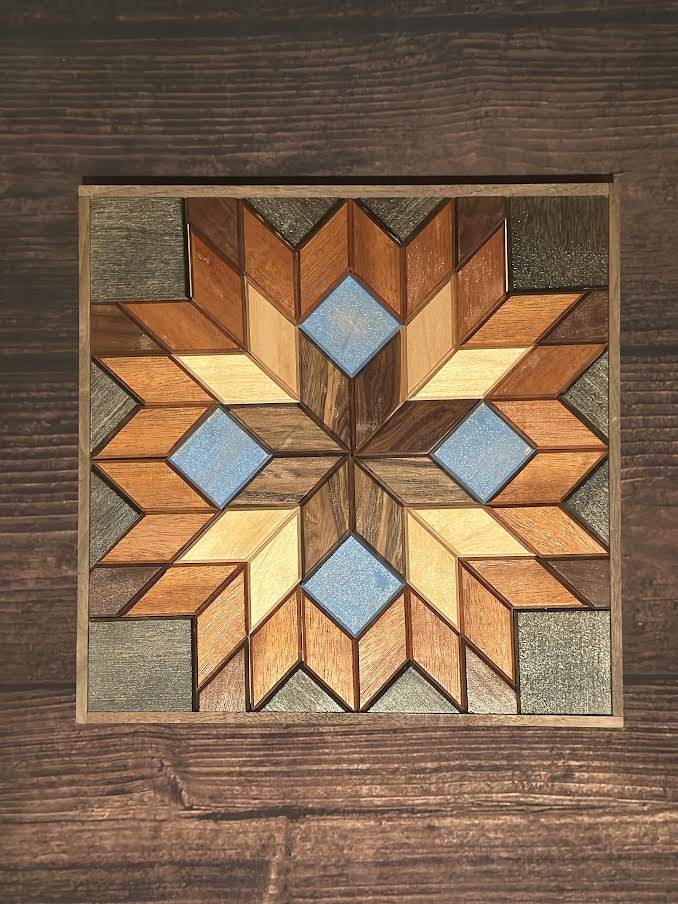 Geometric Handmade Wooden Wall Art