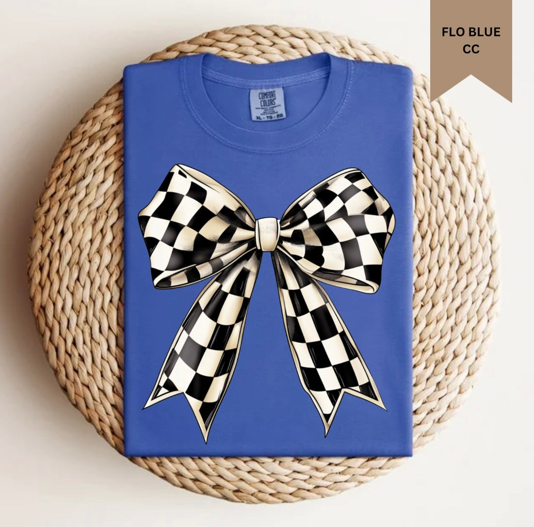 Checkered Bow Tee.