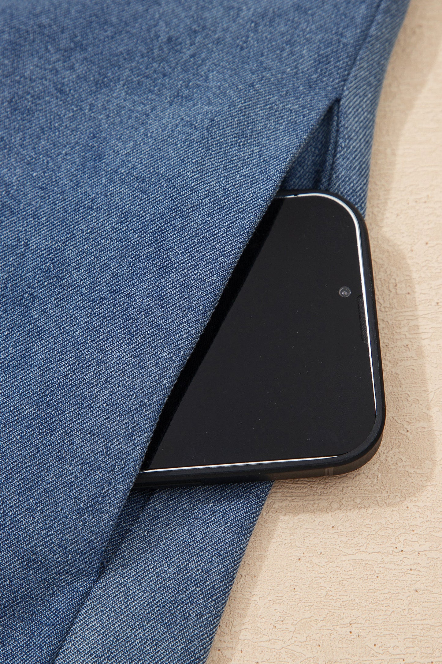 Light Grey Denim Tunic Dress LT