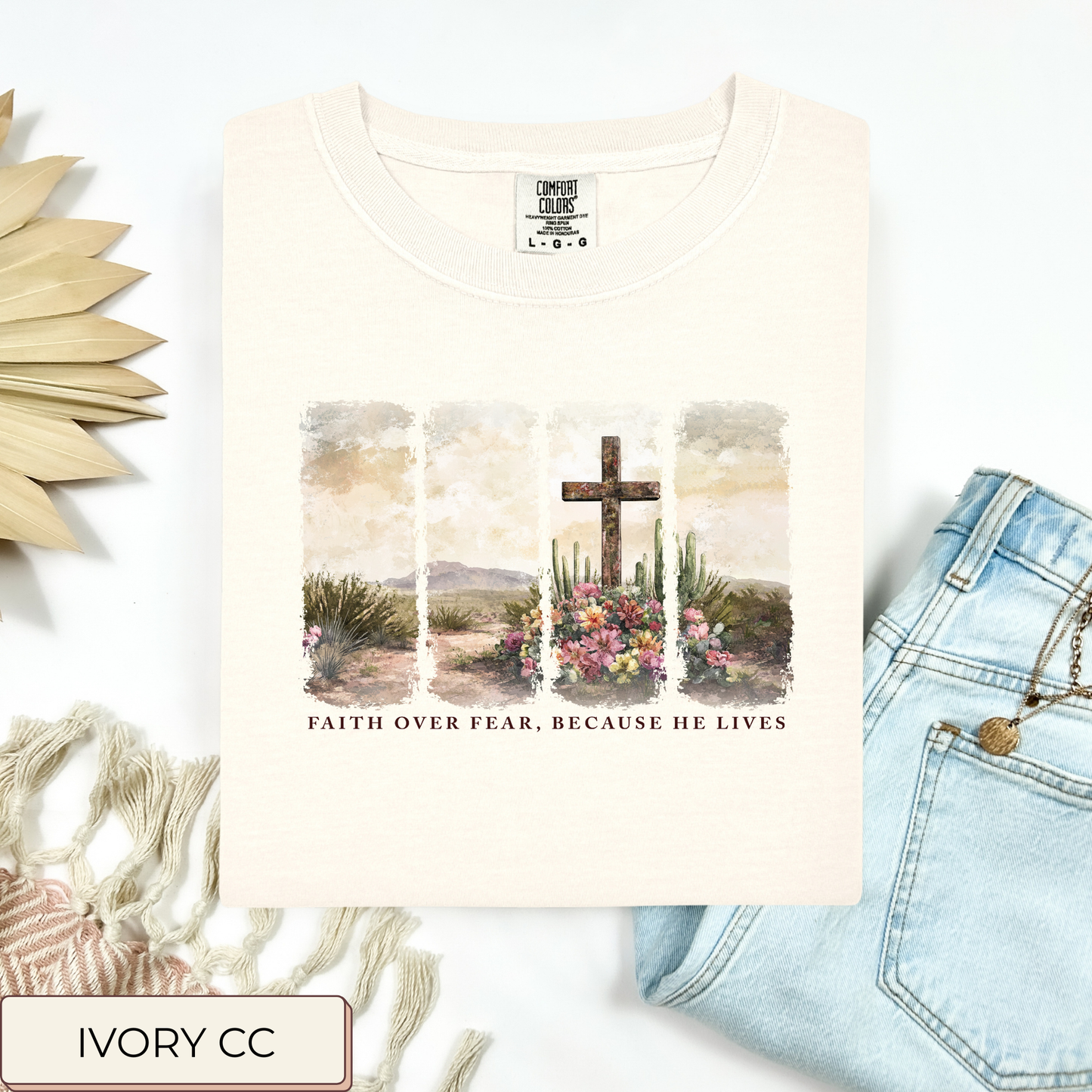 Faith Over Fear Four Panel Tee.