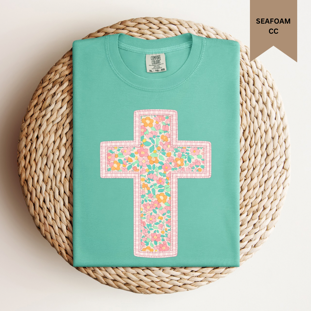 Floral Cross Tee.