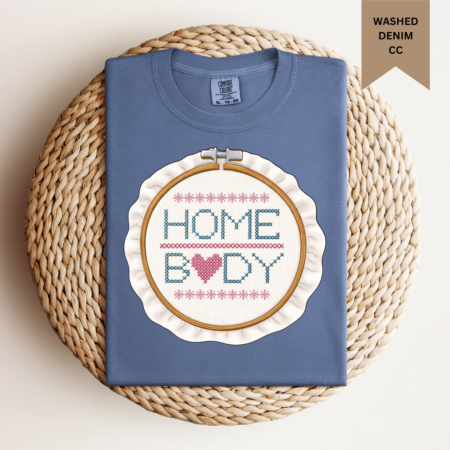 Home Body Needle Point Tee.