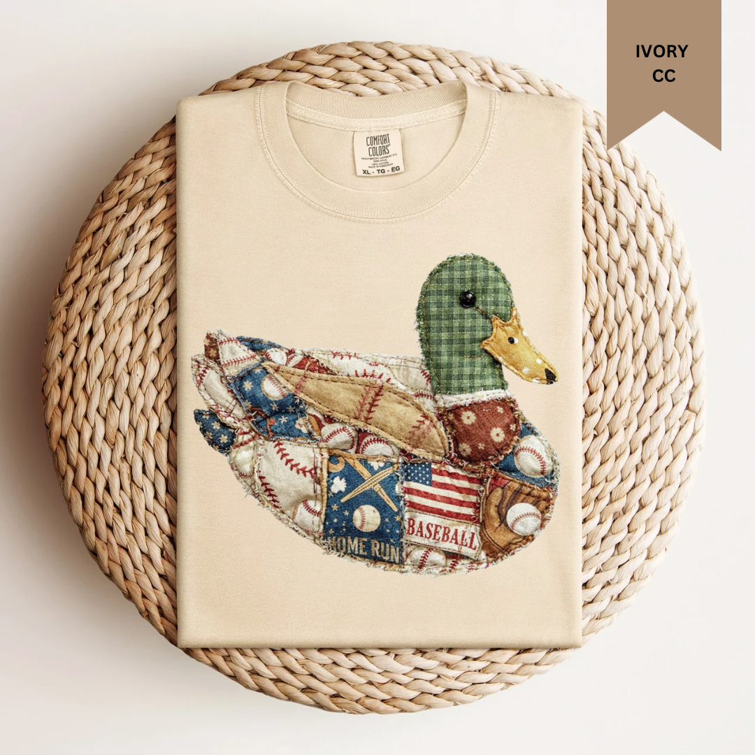 Quilted Baseball Mallard Tee.