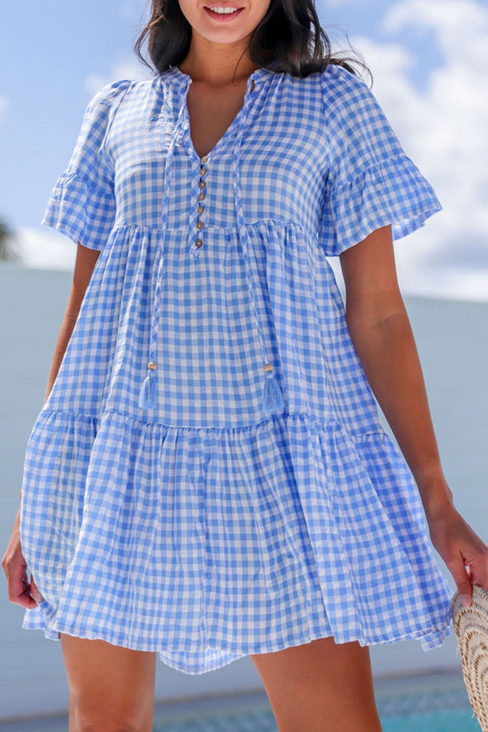 Blue Gingham Dress LT