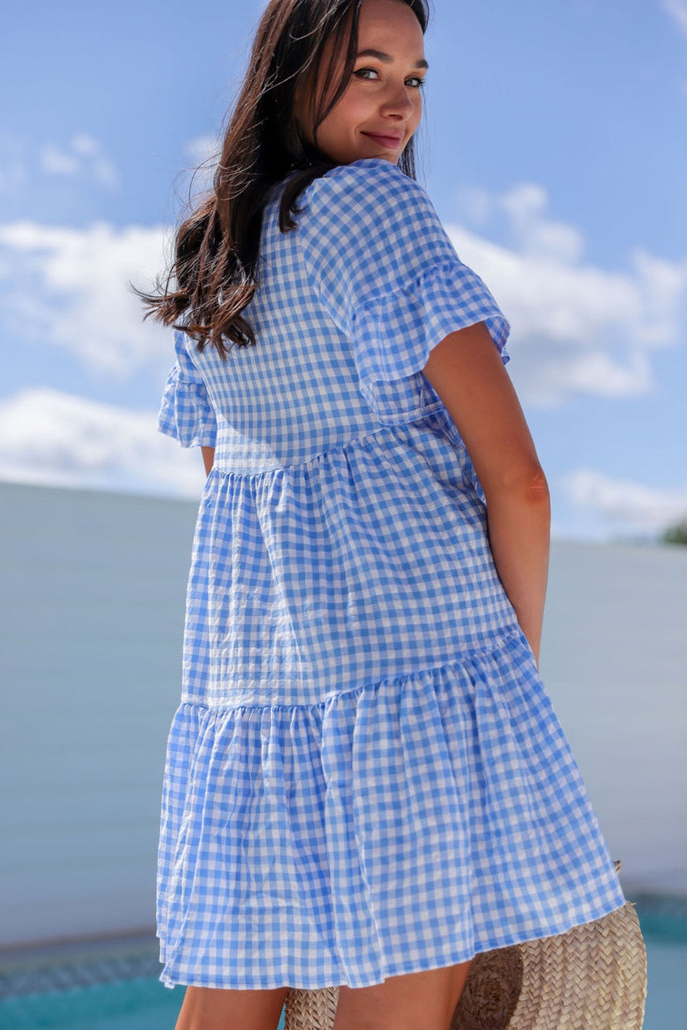 Blue Gingham Dress LT