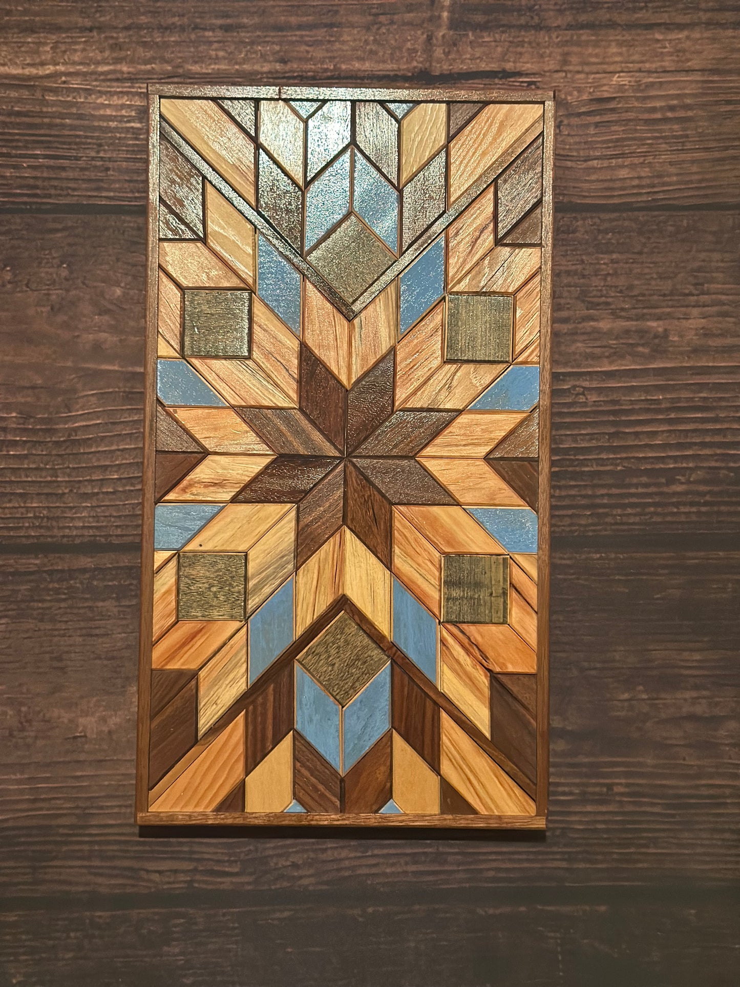 Geometric Handmade Wooden Wall Art