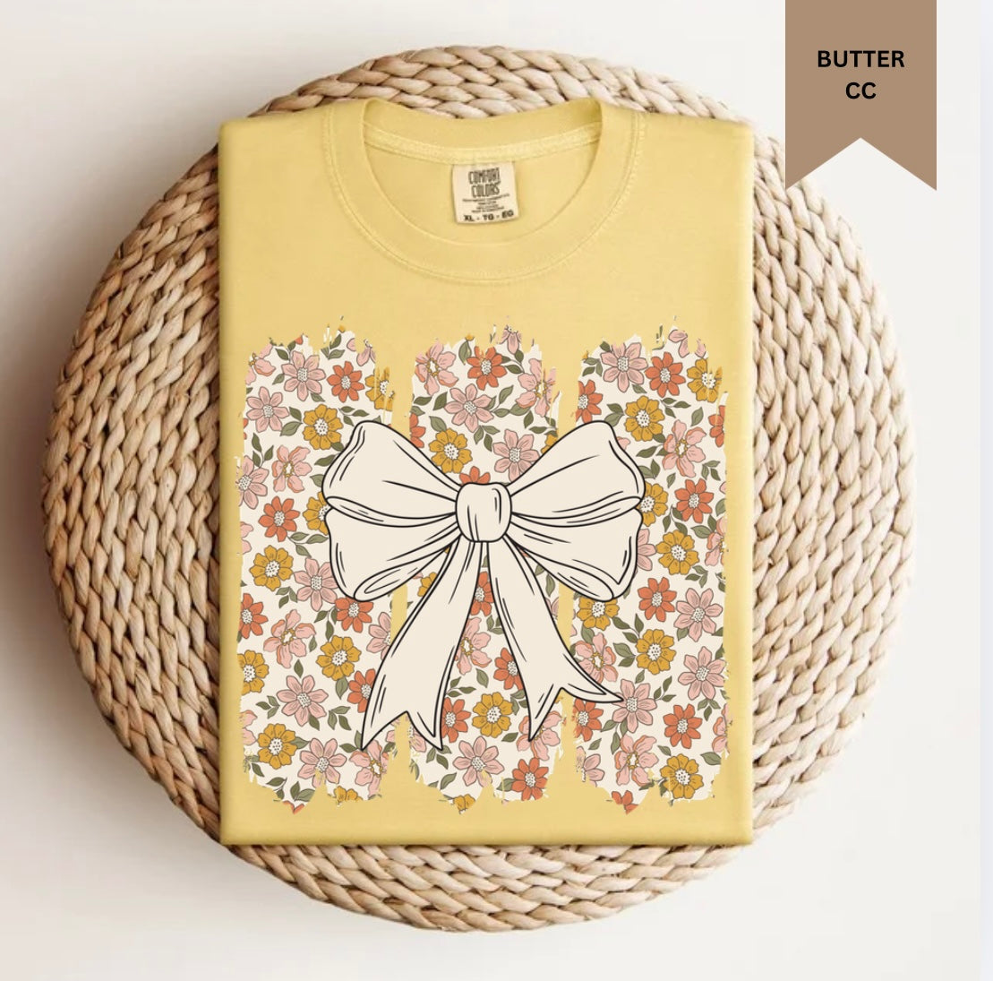 Floral Bow Tee.