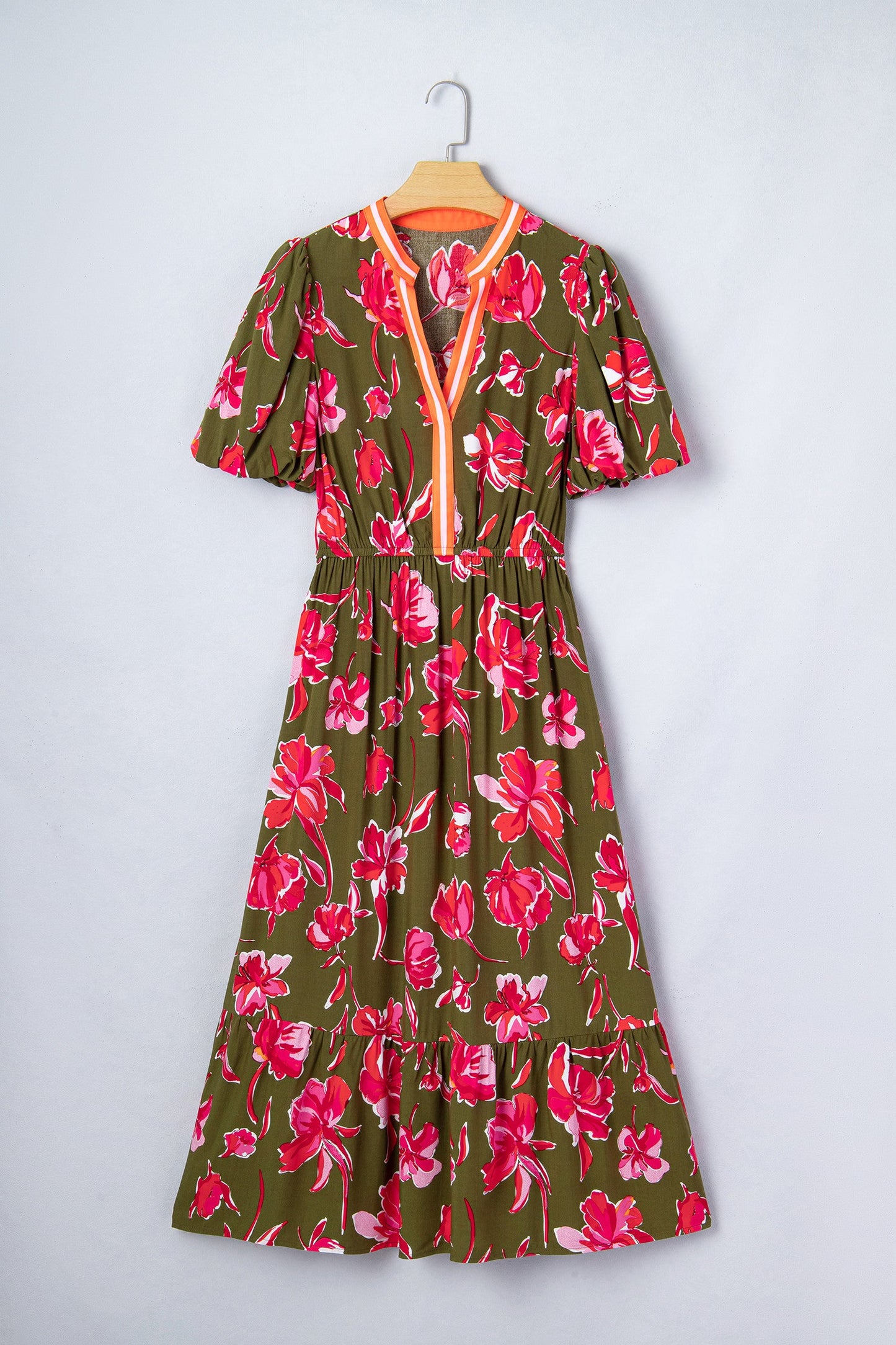 Green Floral Maxi Dress LT