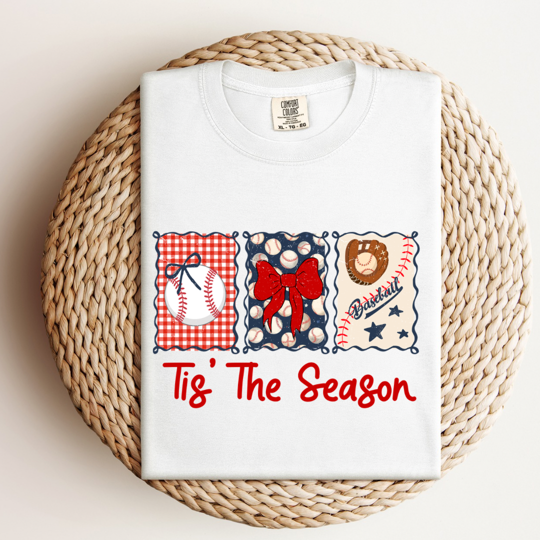 Tis The Season Baseball Tee.