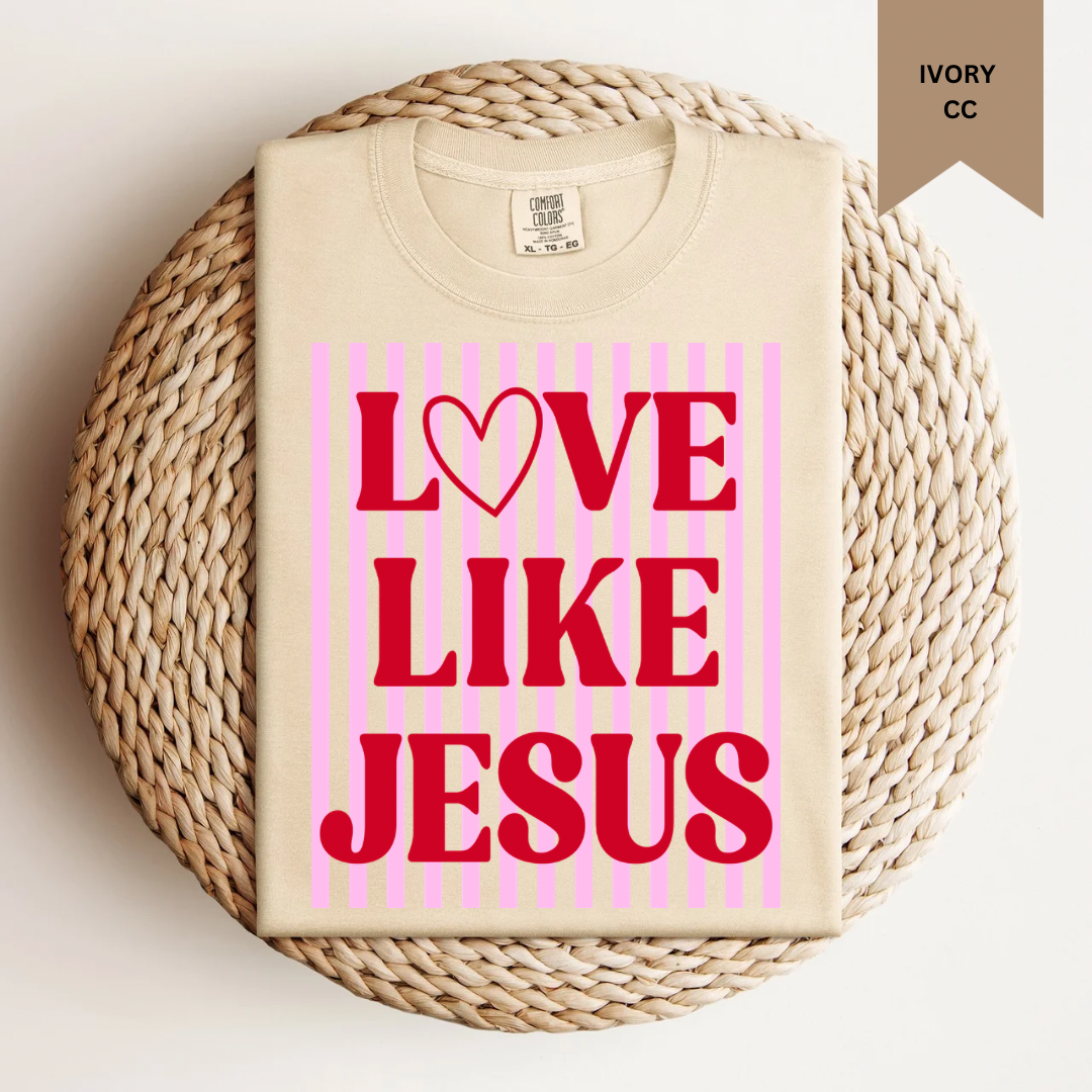 Love Like Jesus (HEART DESIGN) Tee.