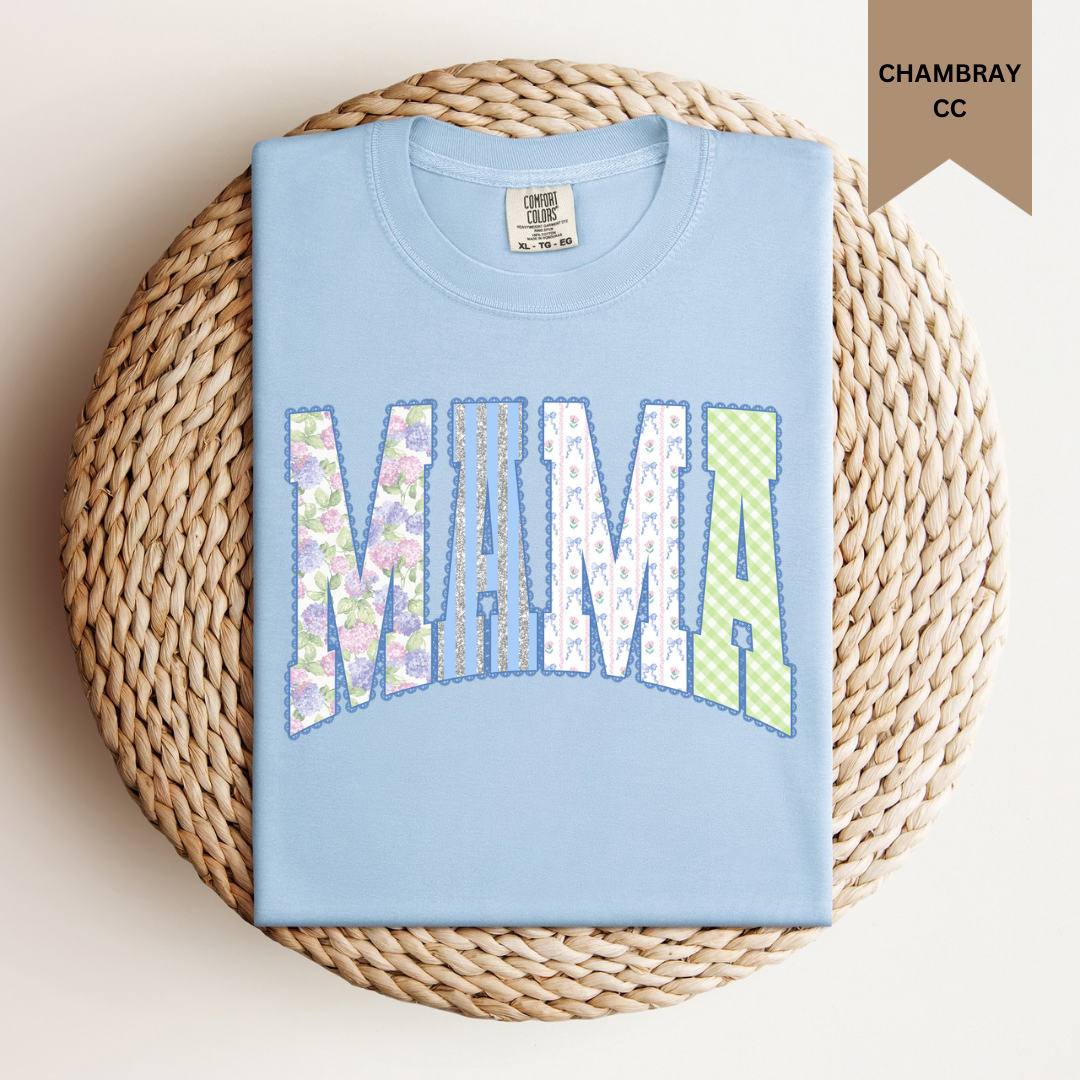 Mama Spring Floral Tee.