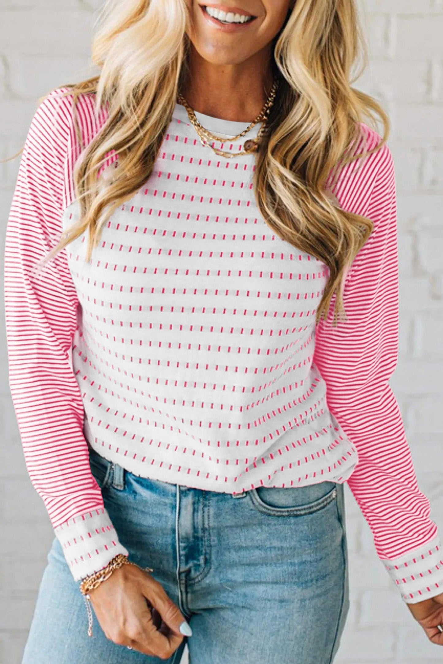 Stripe Raglan Top LT